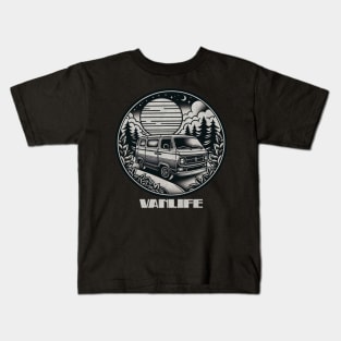 Vintage Vanlife Kids T-Shirt